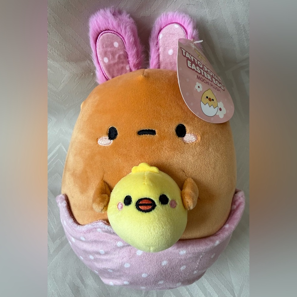 Smoke Tayto Potato Easter Egg Bunny Chick Mochi Plush Stuffed Toy Animal